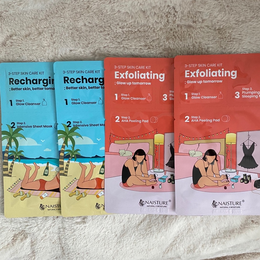 Naisture 3-Step Skincare Kit (4 mask sets)